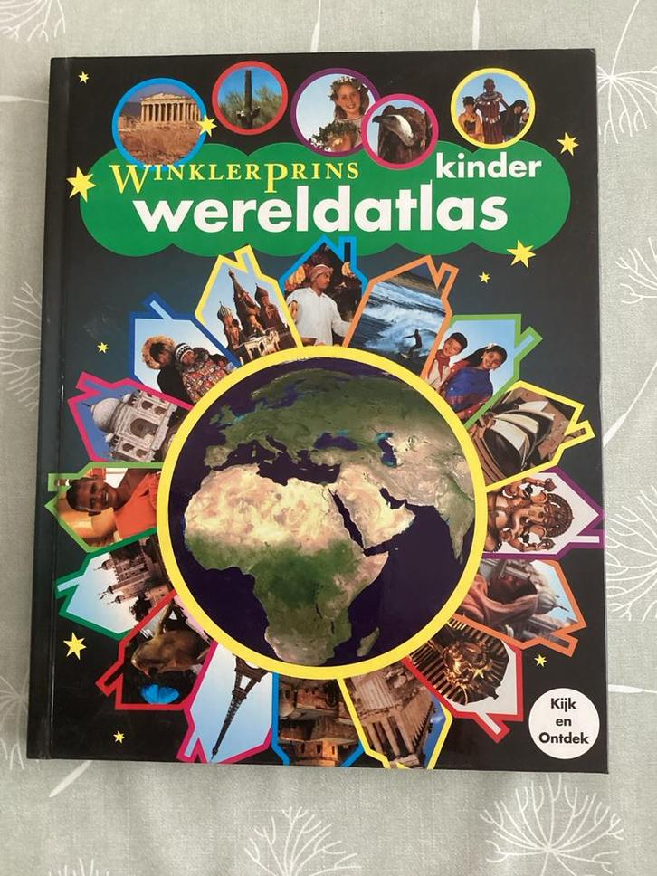 Winkler Prins Kinder Wereldatlas, Boeken, Atlassen en Landkaarten, Gelezen, Overige atlassen, Wereld, 1800 tot 2000, Ophalen