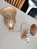 Antieke roodkoperen wandlamp, Ophalen of Verzenden