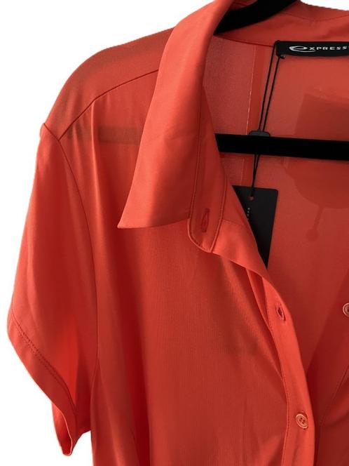 NIEUW Expresso doorknoopjurk Floor- crepeviscose XL, Kleding | Dames, Jurken, Nieuw, Maat 42/44 (L), Overige kleuren, Onder de knie