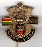 Speldje CARNAVAL MESTREECH 1991 MAASTRICHT WAPEN (A8), Verzamelen, Speldjes, Pins en Buttons, Verzenden, Gebruikt, Overige onderwerpen