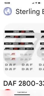 Gezocht decals voor daf 2800 ati, Hobby en Vrije tijd, Modelauto's | 1:50, Verzenden, Nieuw, Bus of Vrachtwagen, Lion Toys