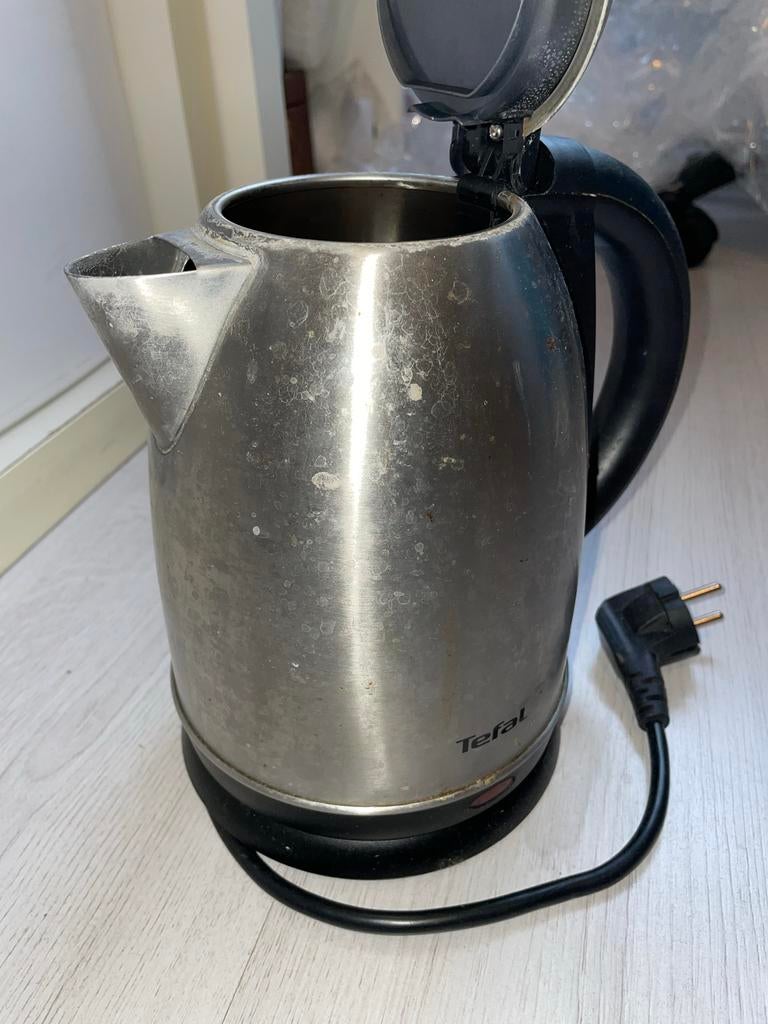 Tefal Waterkoker - Gebruikt, Witgoed en Apparatuur, Waterkokers, 1 tot 2 liter, Ophalen of Verzenden, Gebruikt, Rvs