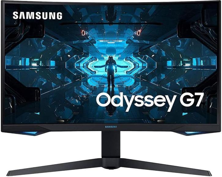 Samsung Odyssey G7 (G73TQSR) 32" Zwart, Computers en Software, Monitoren, Zo goed als nieuw, 201 Hz of meer, DisplayPort, HDMI