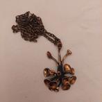 Hannu ikonen bronzen Rendiermos hanger en collier, Verzenden, Brons, Ketting