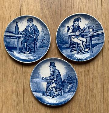 3 schoteltjes Royal Sphinx Holland by Boch Delfts Blauw beschikbaar voor biedingen