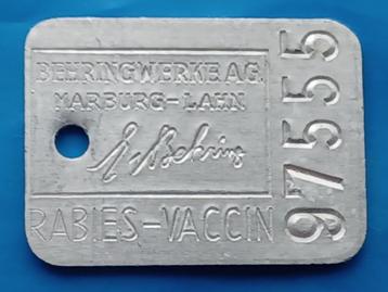 Hondenpenning Rabies Vaccin - 97555   beschikbaar voor biedingen
