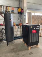 Zuiger Compressor met 300 liter tank 5,5pk, Ophalen, Gebruikt, 400 tot 800 liter/min, Geluidgedempt