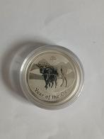 1/2 oz zilver jaar van de os 2009 lunar 2, Ophalen of Verzenden, Zilver