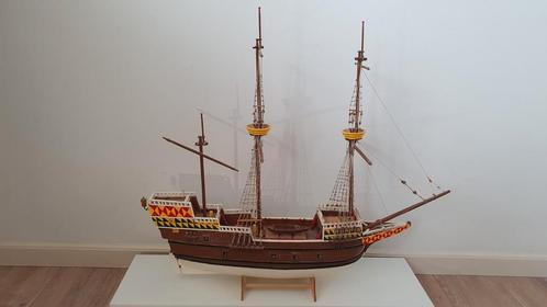 Groot houten schip - zeer decoratief, Hobby en Vrije tijd, Modelbouw | Boten en Schepen, Gebruikt, 1:50 tot 1:200, Overige merken