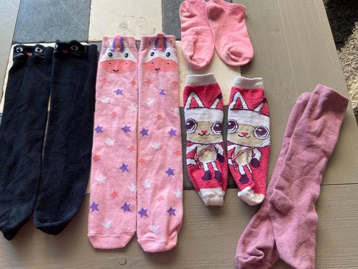 5 Paar sokken maat 31/34 voor 1 euro !!!, Kinderen en Baby's, Kinderkleding | Schoenen en Sokken, Zo goed als nieuw, Sokken, Meisje