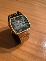 Casio Vintage Collection Horloge Camo Groen Goud, Ophalen, Staal, Polshorloge, Zo goed als nieuw
