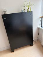 Wandbureau zwart - nagemaakte Flatmate van Müller, Ophalen, Overige materialen, Gebruikt, Met klep(pen)