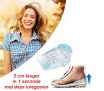 Silcon lifting x5 cm- Deze inlegzolen helpen u de lengte in, Verzenden, Nieuw, Overige typen