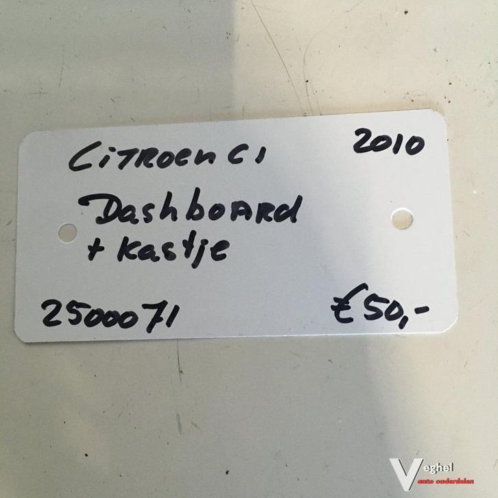 Citroen C1  1.0 5drs 2010 Wagennr 2500071   Dashboard met Da, Auto-onderdelen, Dashboard en Schakelaars, Gebruikt, Ophalen