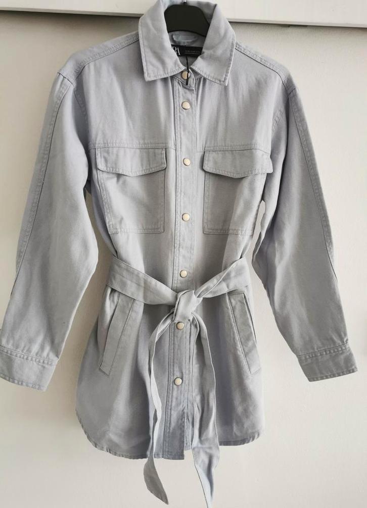 ZARA spijkerjasje met ceintuur mt. XL, Kleding | Dames, Jasjes, Kostuums en Pakken, Nieuw, Jasje, Maat 46/48 (XL) of groter, Blauw