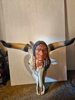 Stierenhoofd met Native American sculptuur, Ophalen