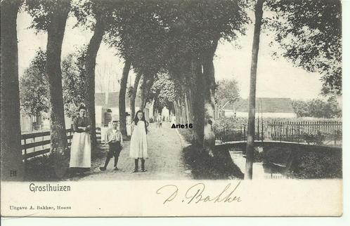 Grosthuizen, Verzamelen, Ansichtkaarten | Nederland, Gelopen, Noord-Holland, Voor 1920, Verzenden