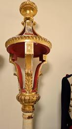 TOP * Antiek groot Frans bois doré processie kroon lantaarn, Ophalen