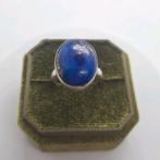 Zilveren ring Lapis Lazuli maat 18.5, Sieraden, Tassen en Uiterlijk, Ringen, 18 tot 19, Dame, Zo goed als nieuw, Zilver