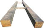 2 hardhouten palen / balken 20x20 cm / 4.70 m lang nr: HB55