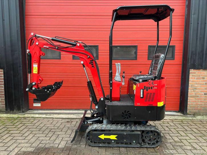 2024 JPC HT12 Rood Minigraafmachine, Zakelijke goederen, Machines en Bouw | Kranen en Graafmachines, Graafmachine