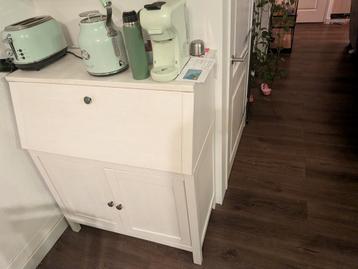 Witte Opbergkast/Buffetkast met Klep