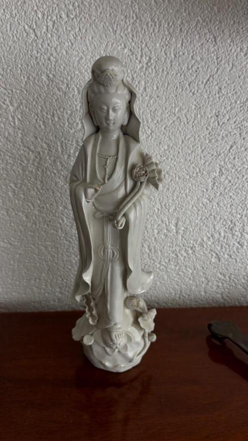 Kwan Yin-Guan Yin- Boeddha, staand, wit, Antiek en Kunst, Curiosa en Brocante, Ophalen of Verzenden