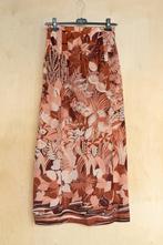 Prachtige lange vintage rok roze terra met bloemen 38 M, Kleding | Dames, Maat 38/40 (M), Ophalen of Verzenden, Roze, Gedragen
