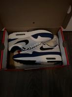 Nike air max 1 white/black deep royal blue, Nike air max, Wit, Nieuw, Ophalen of Verzenden
