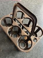 Vintage Curver flessendrager - Bruin kunststof, Ophalen of Verzenden, Gebruikt