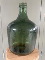 Groene glazen vaas - Intratuin, Ophalen of Verzenden, Minder dan 50 cm, Groen, Glas