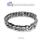 rvs stalen dames armband 20 cm lang edelstalen sieraden