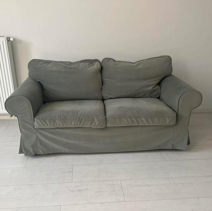 Tweezits bank ektrop ikea, Huis en Inrichting, Banken | Bankstellen, Zo goed als nieuw, Tweepersoons, 150 tot 200 cm, 75 tot 100 cm