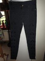 C1951 Supertrash mt 36 skinny jeans zwart blauw gobelin, Supertrash, Zo goed als nieuw, Maat 36 (S), Lang