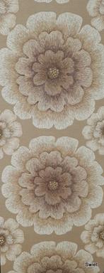 9898 Vintage retro jaren 70 bloemen behang behangpapier, Huis en Inrichting, Stoffering | Behang, Verzenden