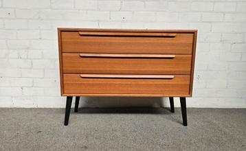 vintage ladenkast, 60s, teak beschikbaar voor biedingen