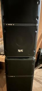 2x speakers Zeck Vector T3, Ophalen, Gebruikt, Minder dan 500 watt, P.A.