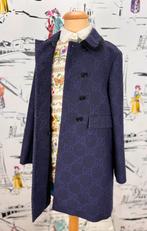 Gucci GG paarsblauwe mantel maat 8 (980 euro), Gucci, Gucci EU, Customercare@gucci.com, Zo goed als nieuw