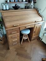Massief eiken rollade bureau, Huis en Inrichting, Ophalen, Zo goed als nieuw