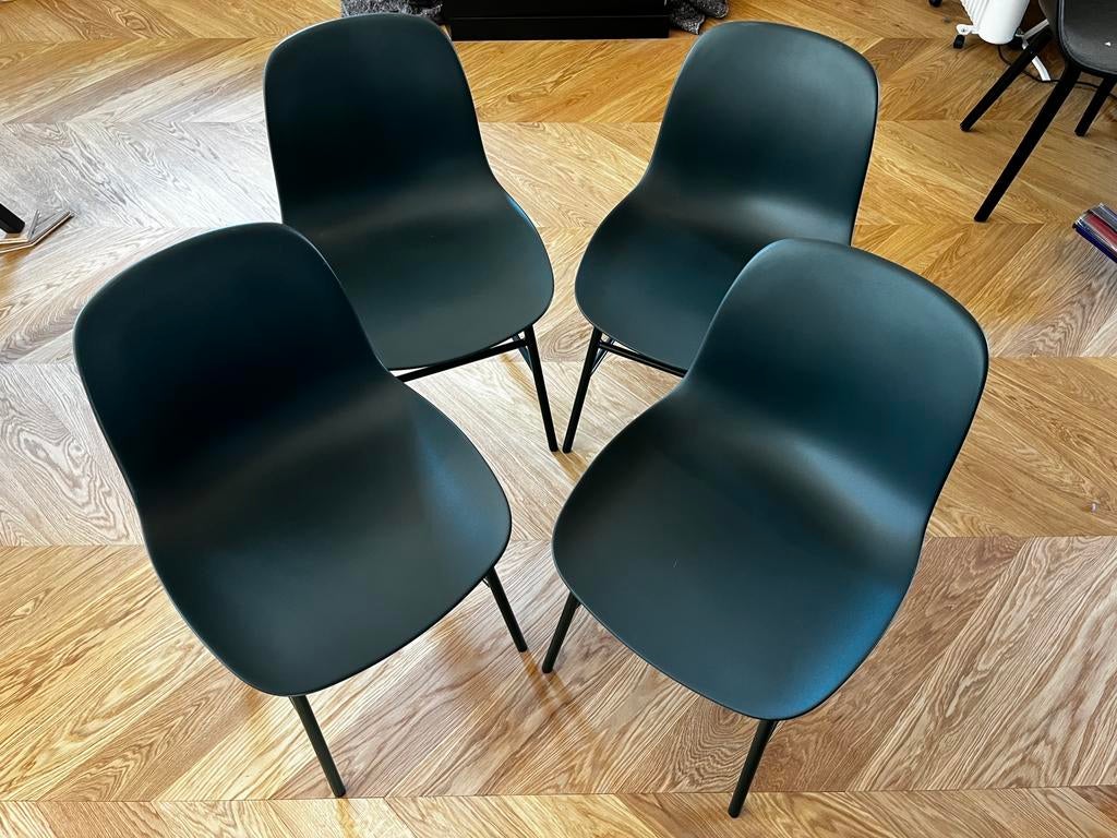 Normann Copenhagen Form stoel | 4 stuks | Groen, Ophalen, Zo goed als nieuw, Metaal, Vier