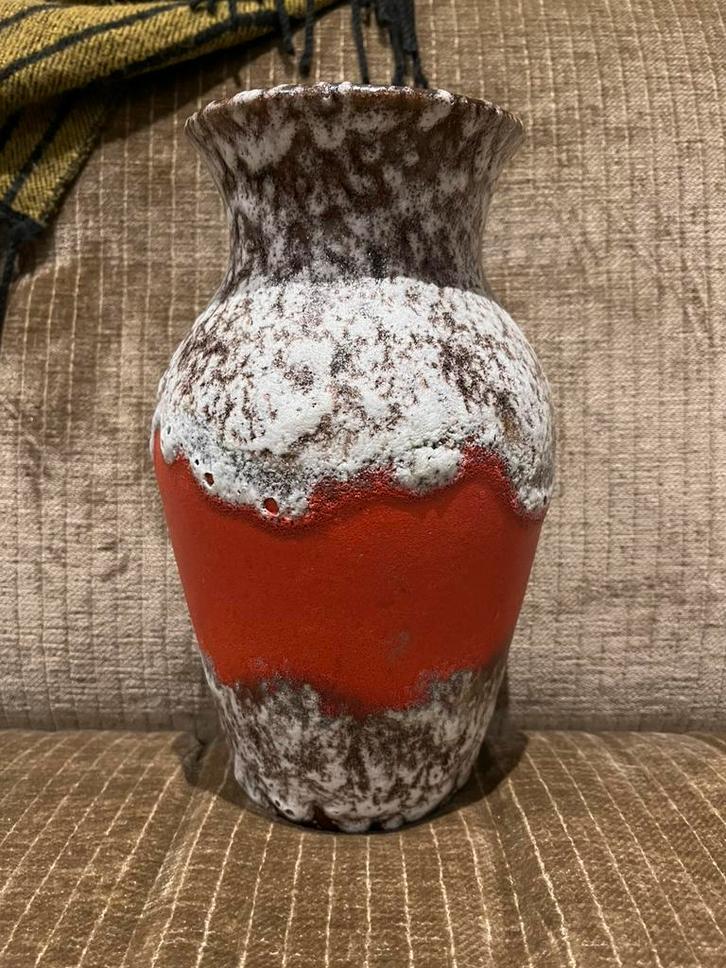Retro vintage fat lava vaas scheurich west germany, Antiek en Kunst, Antiek | Vazen, Ophalen