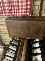 Vintage Leren Koffer, Gebruikt, 50 tot 60 cm, Leer, Ophalen of Verzenden