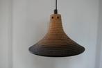 Vintage aardewerk hanglamp heksenhoed retro keramiek, Huis en Inrichting, Lampen | Hanglampen, Ophalen of Verzenden, Zo goed als nieuw