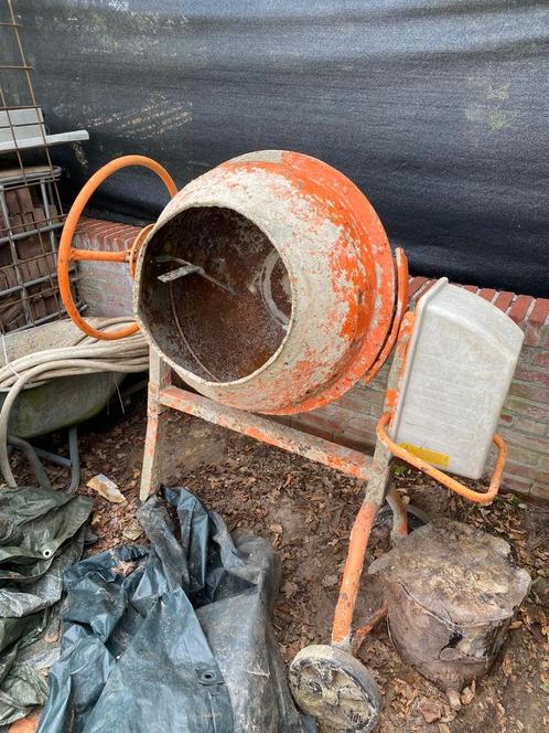 Betonmolen Limex 125 LS– werkt goed, zonder stroomkabel, Doe-het-zelf en Verbouw, Betonmolens, Gebruikt, Ophalen
