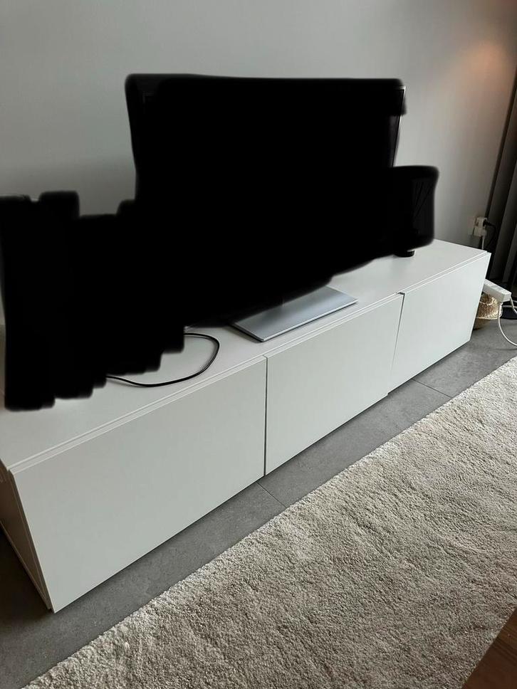 IKEA Besta TV meubel, Huis en Inrichting, Kasten | Televisiemeubels, Gebruikt, Minder dan 100 cm, 25 tot 50 cm, Ophalen