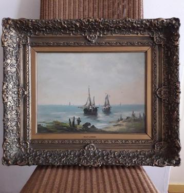 oud schilderij, olieverf beschikbaar voor biedingen
