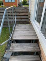 Te koop 2x luxe opstap trap stacaravan/chalet met bordes, Caravans en Kamperen, Ophalen, Gebruikt