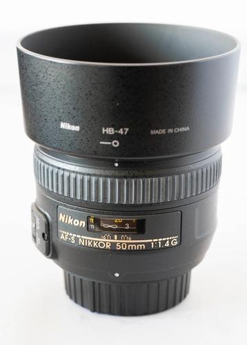 Nikon 50 mm 1.4 AFS lens beschikbaar voor biedingen