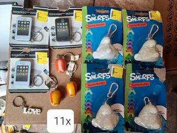 Partij nieuwe sleutelhangers beschikbaar voor biedingen