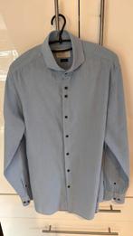 Gentiluomo lichtblauw overhemd, maat L, Blauw, Ophalen of Verzenden, Halswijdte 41/42 (L), Gedragen